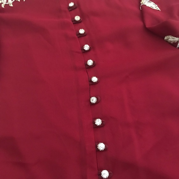 3 piece red/maroon Pakistani outfit - Picture 6 of 9